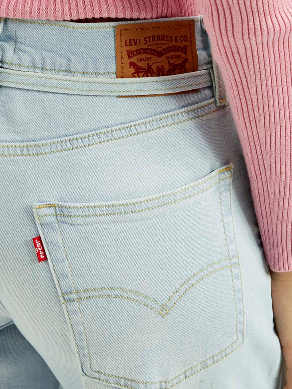 Women's Light Indigo XL Straight Fit Mid Rise Jeans