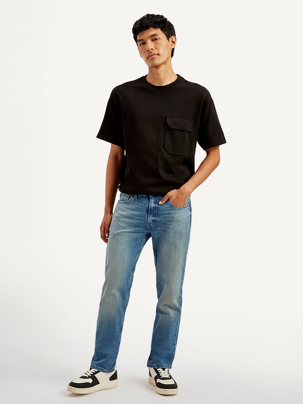 Men's 511 Blue Slim Fit Mid Rise Jeans