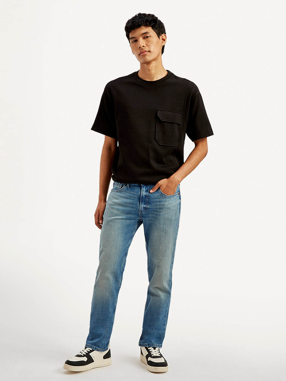Men's 511 Blue Slim Fit Mid Rise Jeans