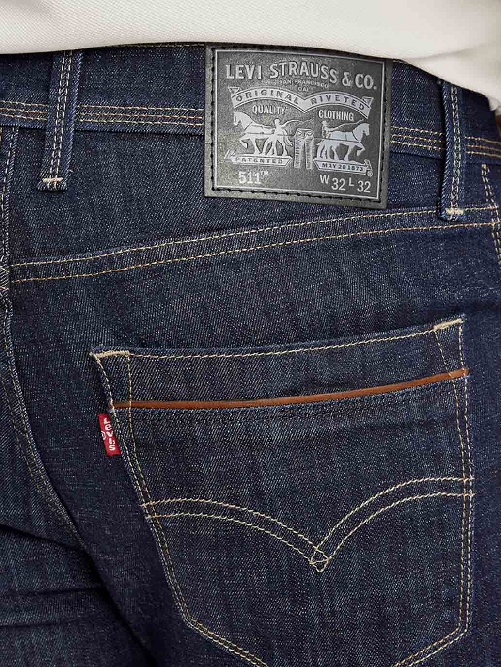 Men's 511 Indigo Slim Fit Mid Rise Jeans