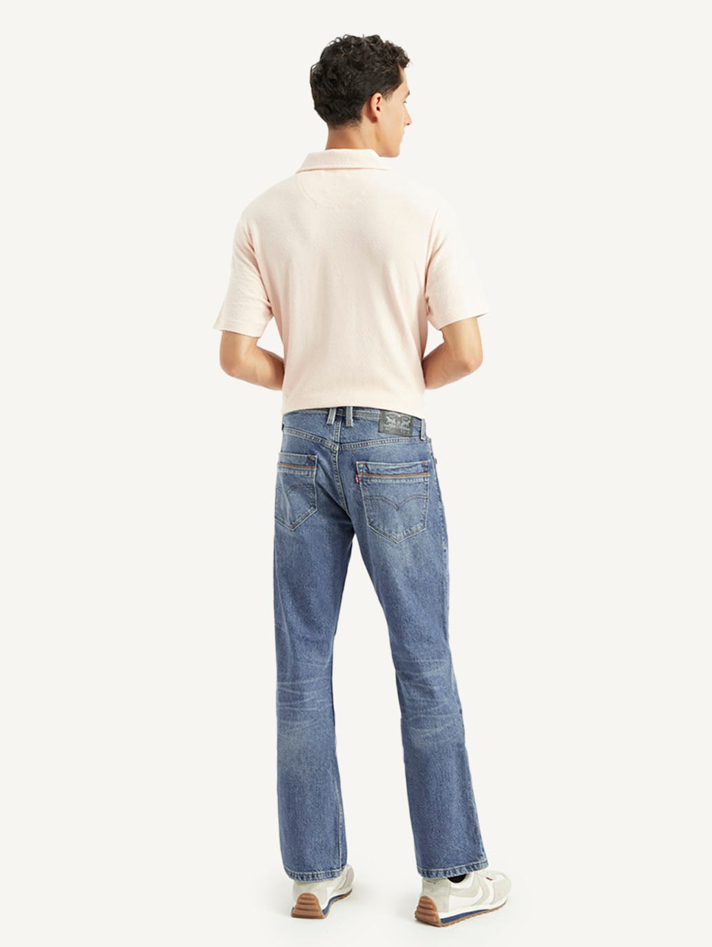 Men's 527 Blue Bootcut Fit Mid Rise Jeans