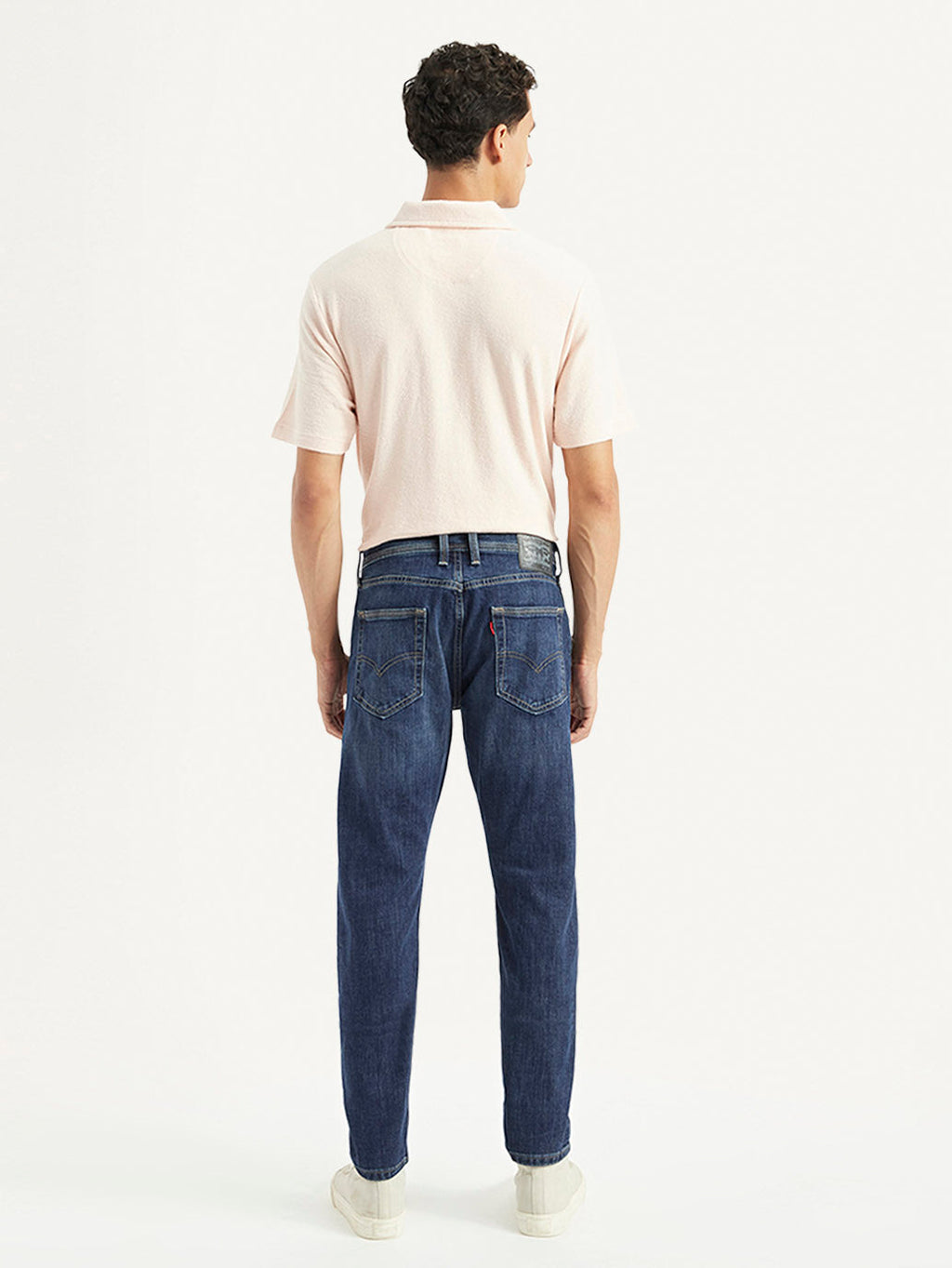 Men's 512 Dark Blue Slim Tapered Fit Mid Rise Jeans