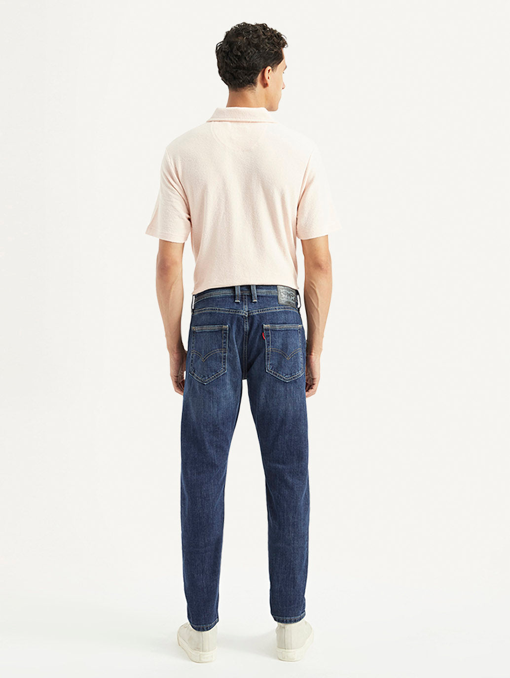 Men's 512 Dark Blue Slim Tapered Fit Mid Rise Jeans