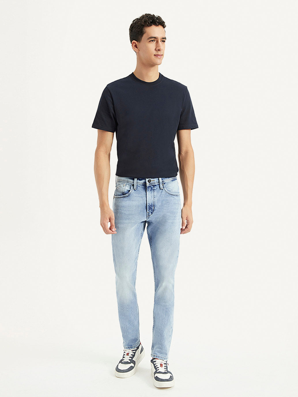 Men's 512 Blue Slim Tapered Fit Mid Rise Jeans