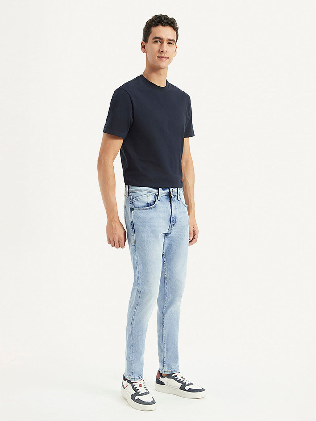 Men's 512 Blue Slim Tapered Fit Mid Rise Jeans