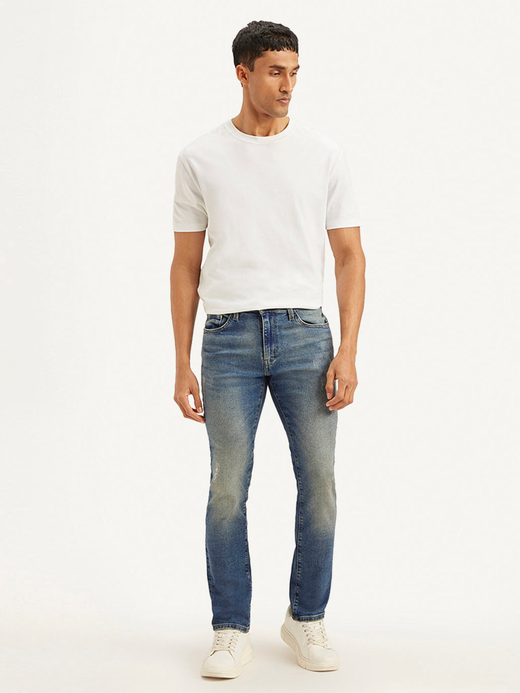 Men's 511 Blue Slim Fit Mid Rise Jeans