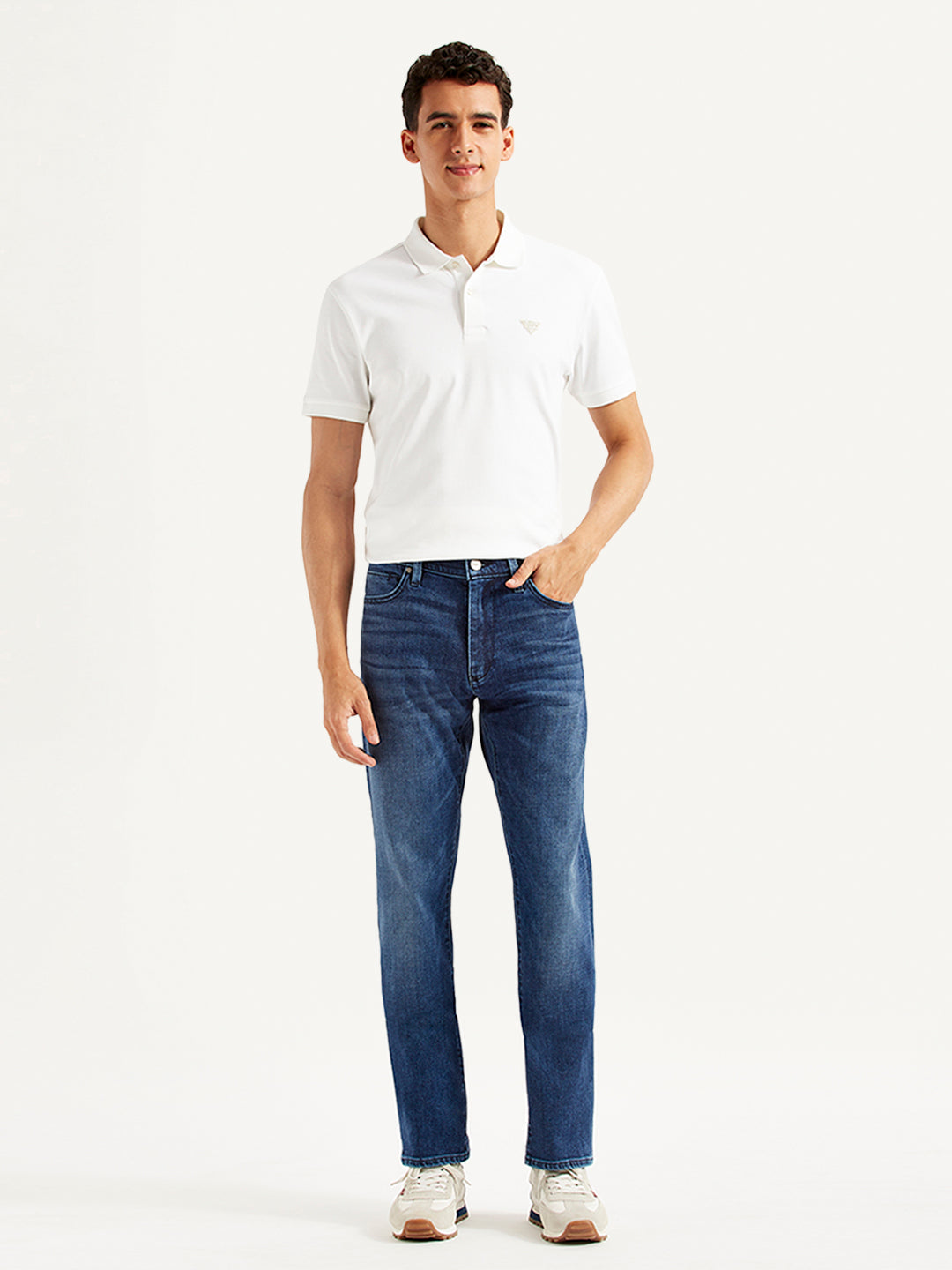 Men's Redloop 513 Slim Straight Fit Mid Rise Jeans