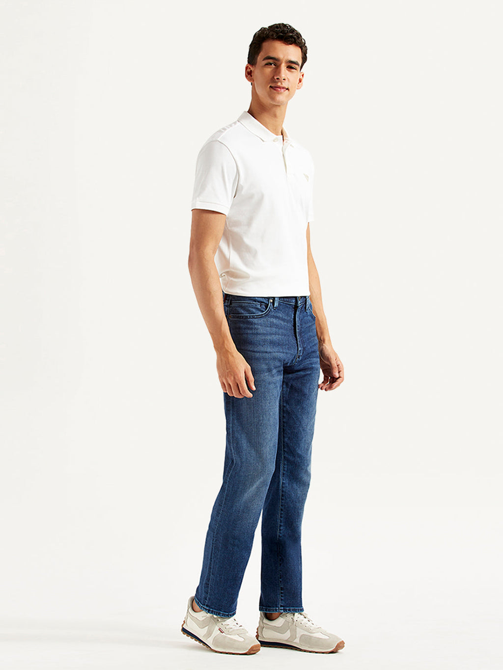 Men's Redloop 513 Slim Straight Fit Mid Rise Jeans