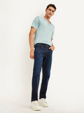 Men's Redloop 511 Navy Blue Slim Fit Mid Rise Jeans