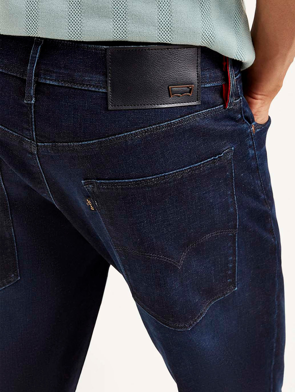 Men's Redloop 511 Navy Blue Slim Fit Mid Rise Jeans