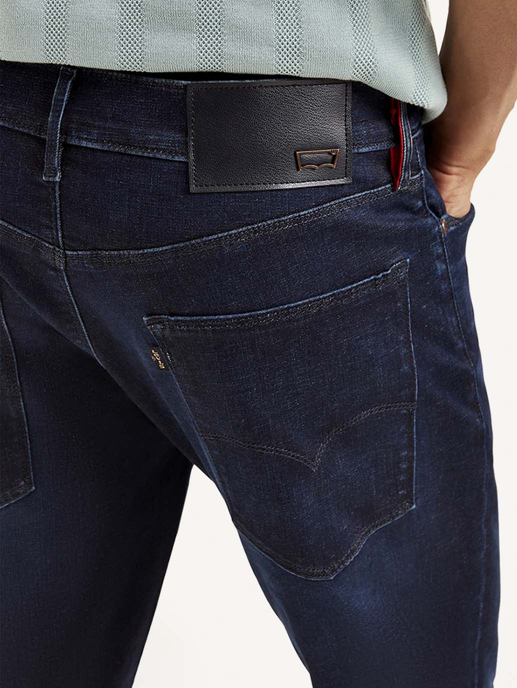 Men's Redloop 511 Navy Blue Slim Fit Mid Rise Jeans