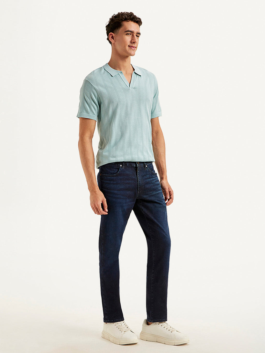 Men's Redloop 511 Navy Blue Slim Fit Mid Rise Jeans