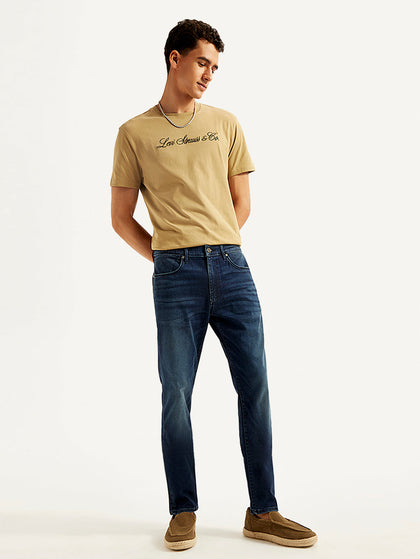 Men's Redloop 512 Dark Blue Slim Tapered Fit Mid Rise Jeans