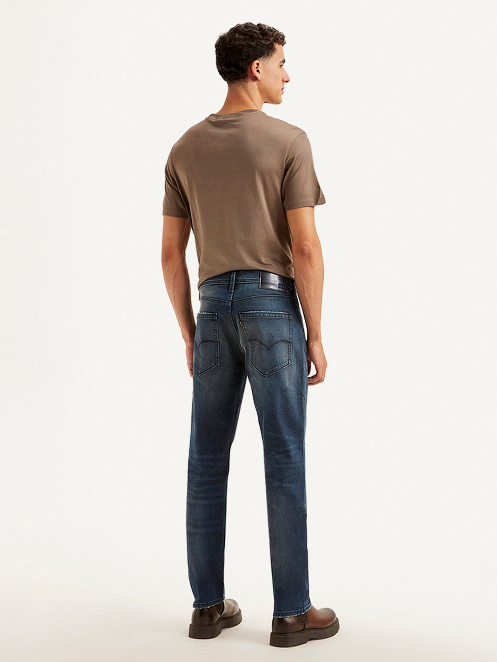 Men's Redloop 541 Blue Athletic Tapered Fit Mid Rise Jeans