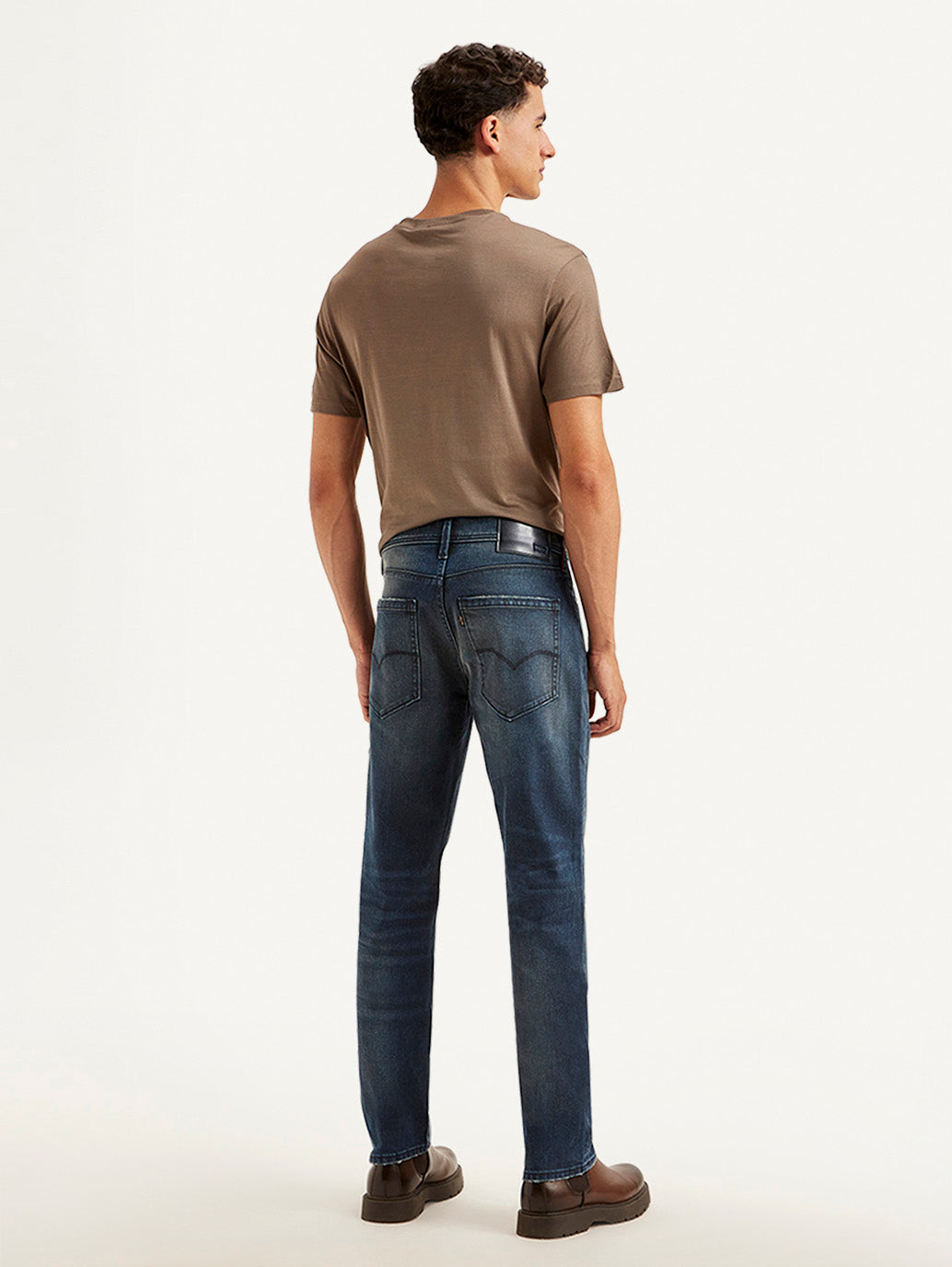 Men's Redloop 541 Blue Athletic Tapered Fit Mid Rise Jeans
