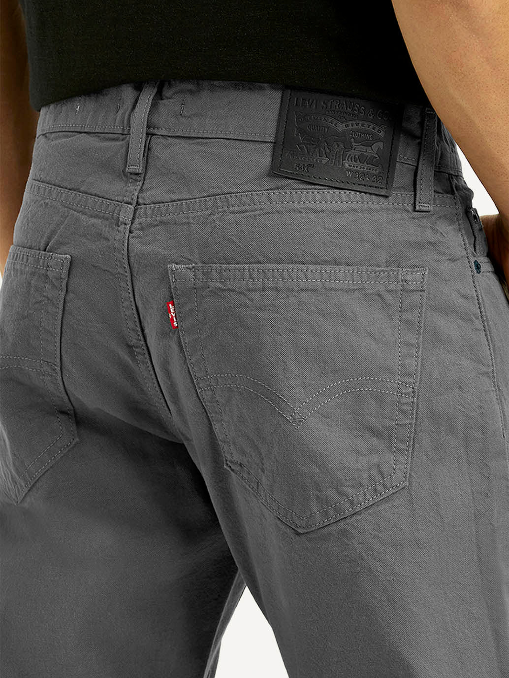 Men's 541 Grey Athletic Tapered Fit Mid Rise Jeans
