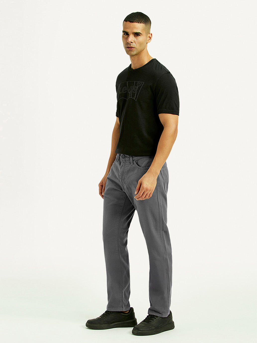Men's 541 Grey Athletic Tapered Fit Mid Rise Jeans
