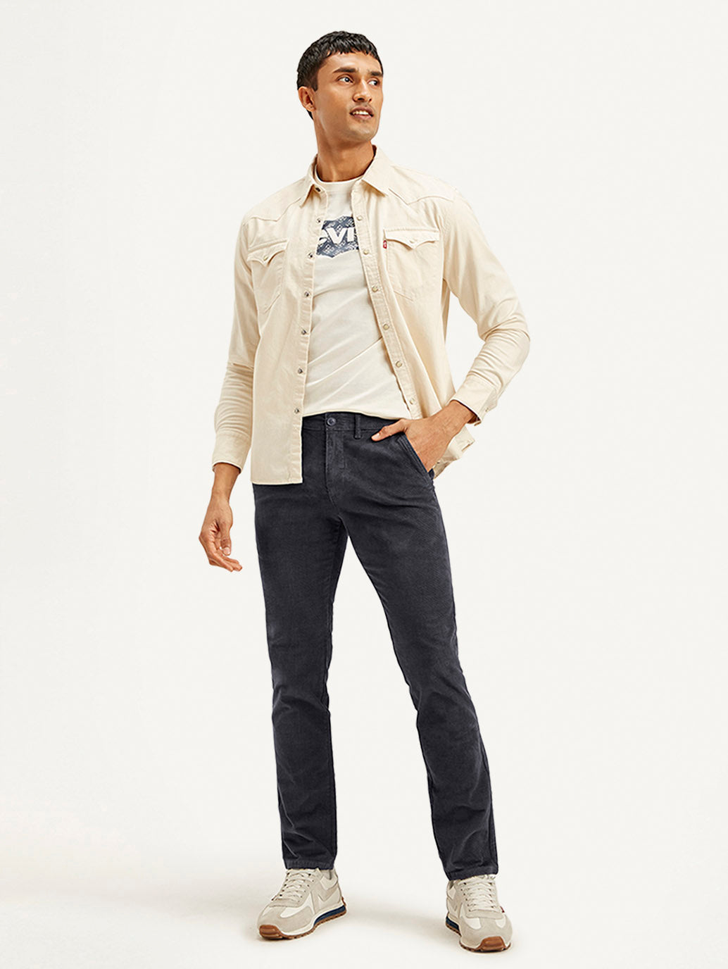 Men's Charcoal Grey Slim Fit Chinos