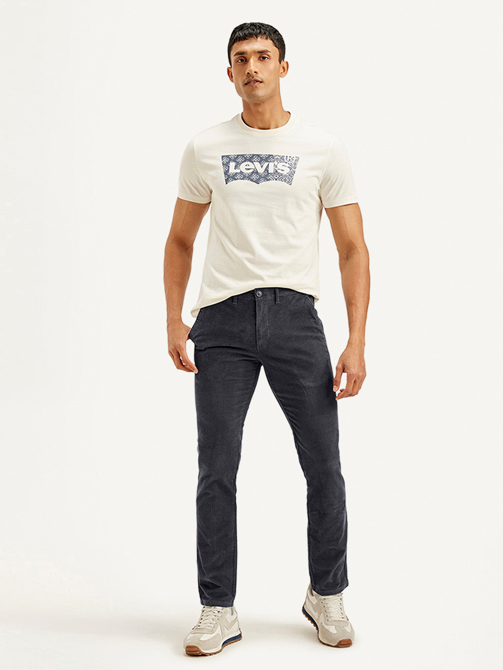 Men's Charcoal Grey Slim Fit Chinos