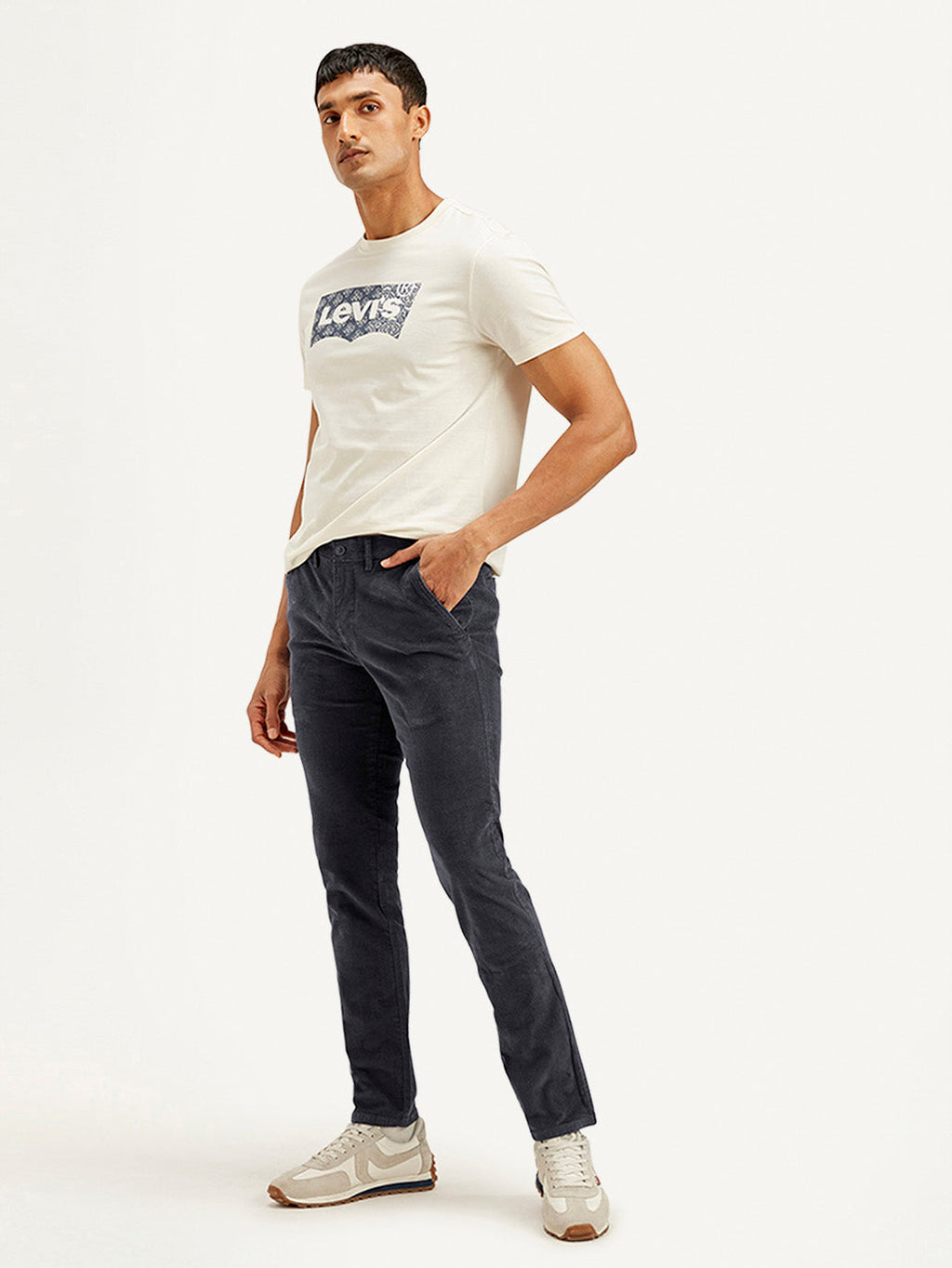 Men's Charcoal Grey Slim Fit Chinos