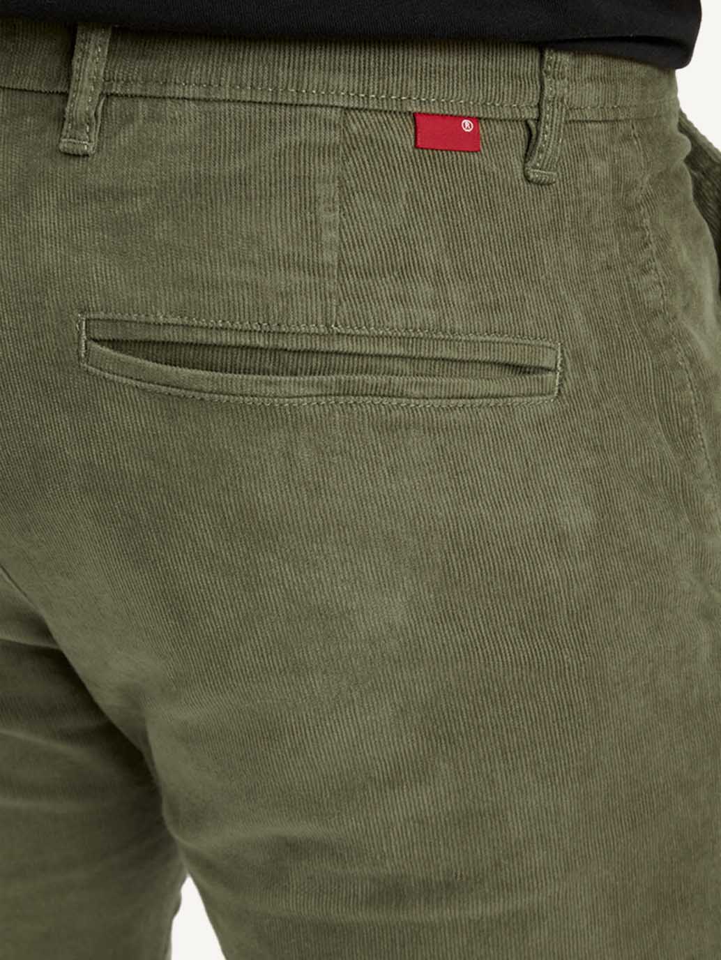 Men's Olive Slim Tapered Fit Chinos