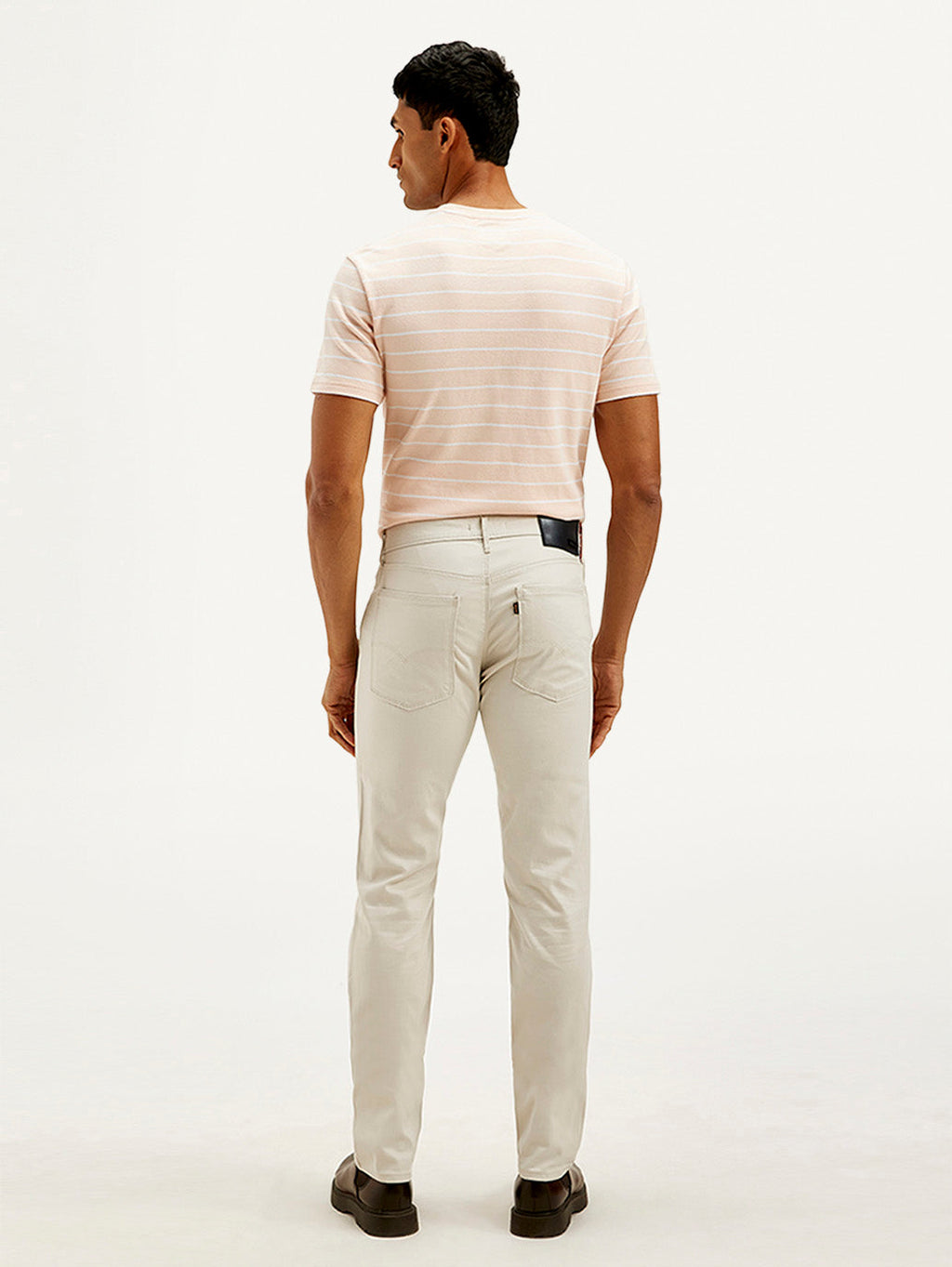 Men's Redloop Off White Slim Fit Trousers