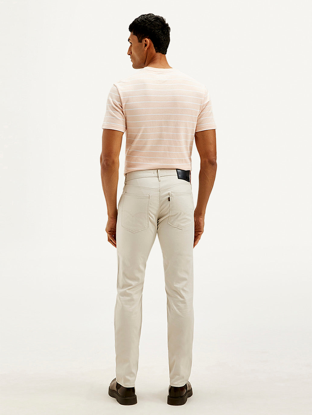 Men's Redloop Off White Slim Fit Trousers