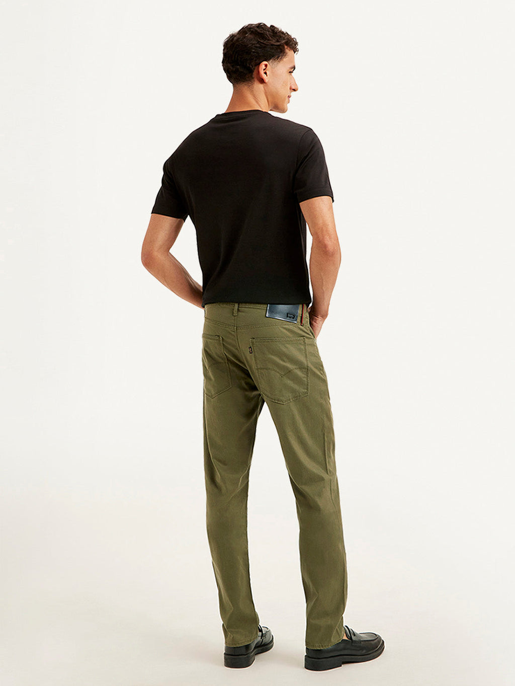 Men's Redloop Olive Slim Fit Trousers