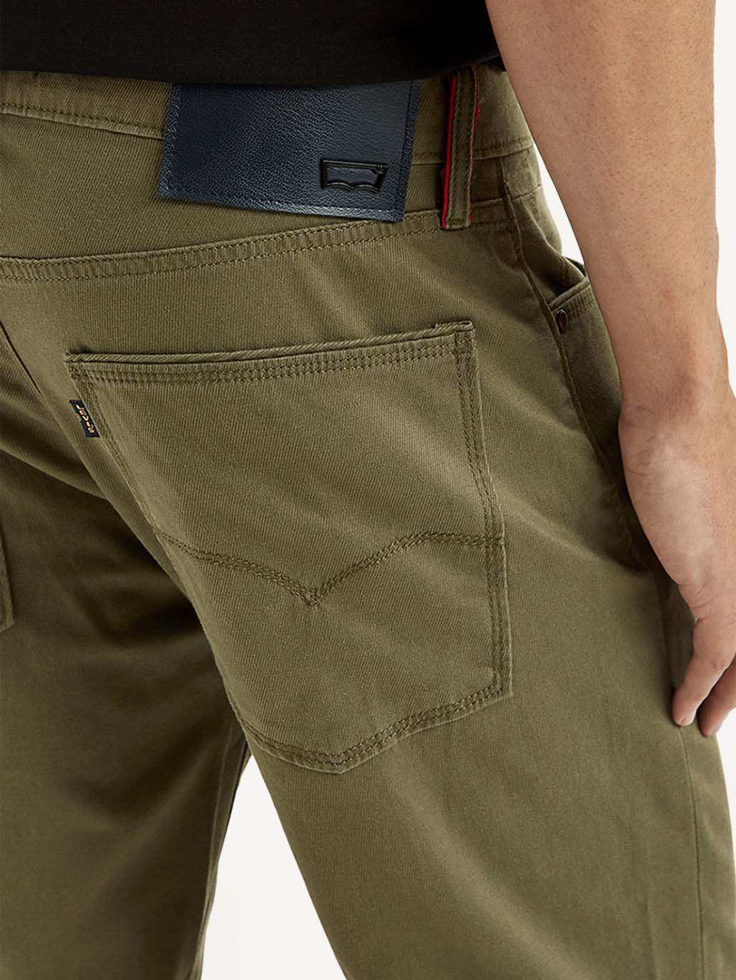 Men's Redloop Olive Slim Fit Trousers
