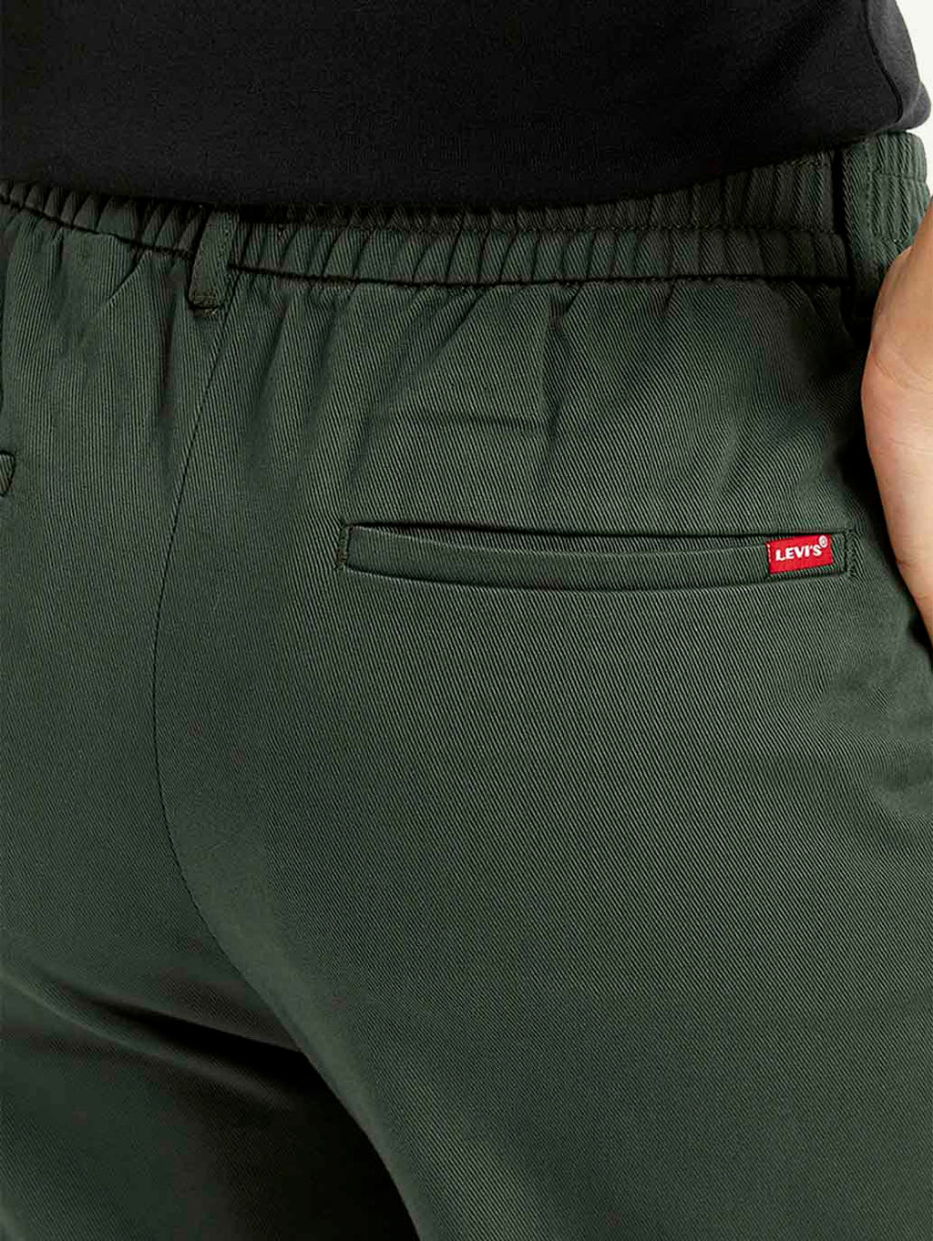 Women's High Rise Olive Loose Fit Trousers