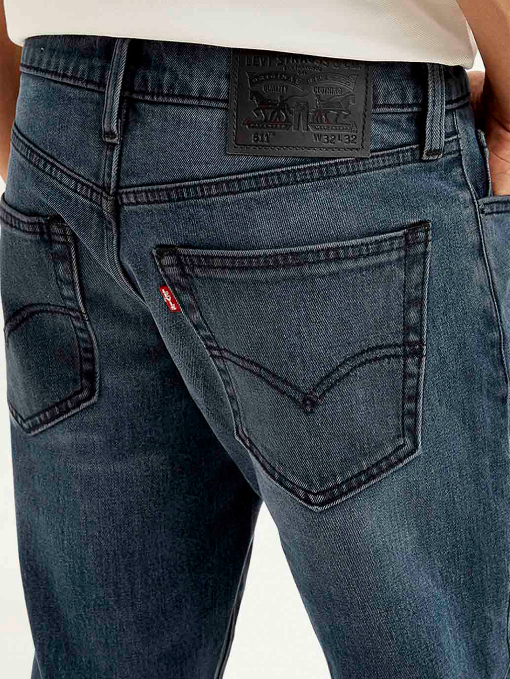 Men's 511 Blue Slim Fit Mid Rise Jeans