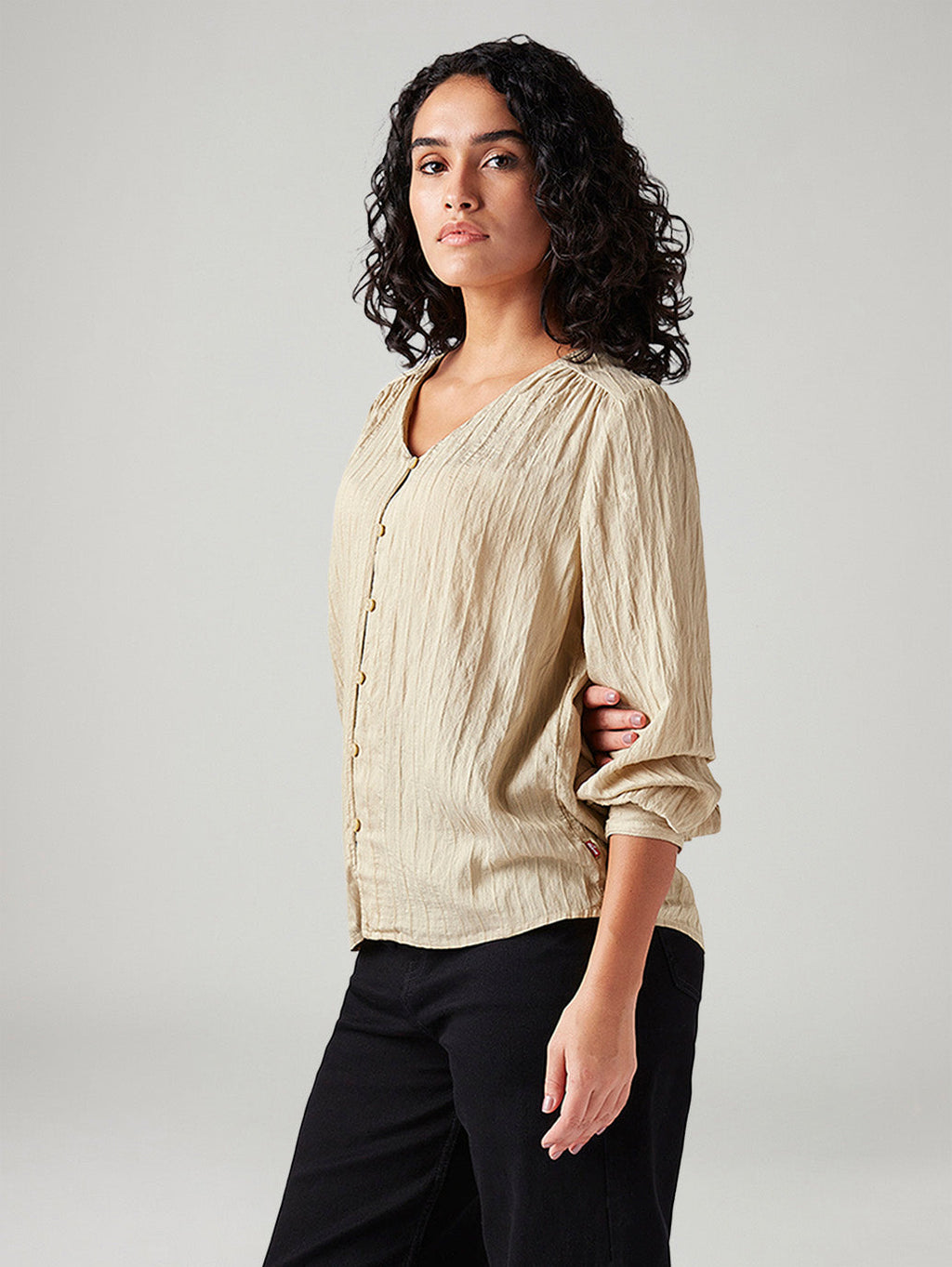 Women's Textured Regular Fit Top