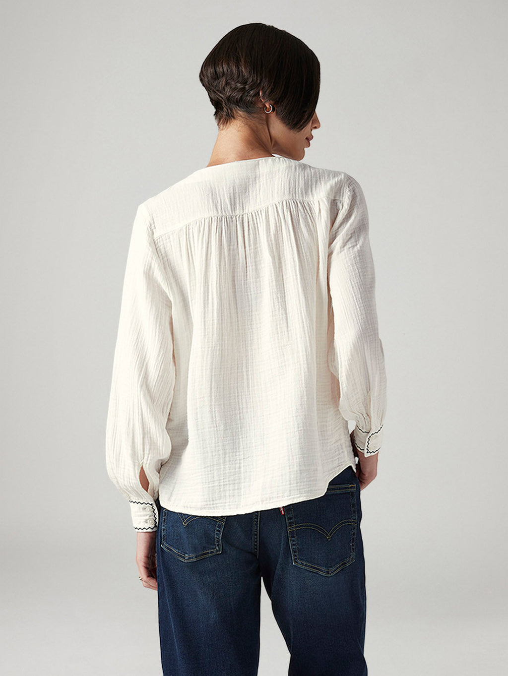 Women's Embroidered Regular Fit Top