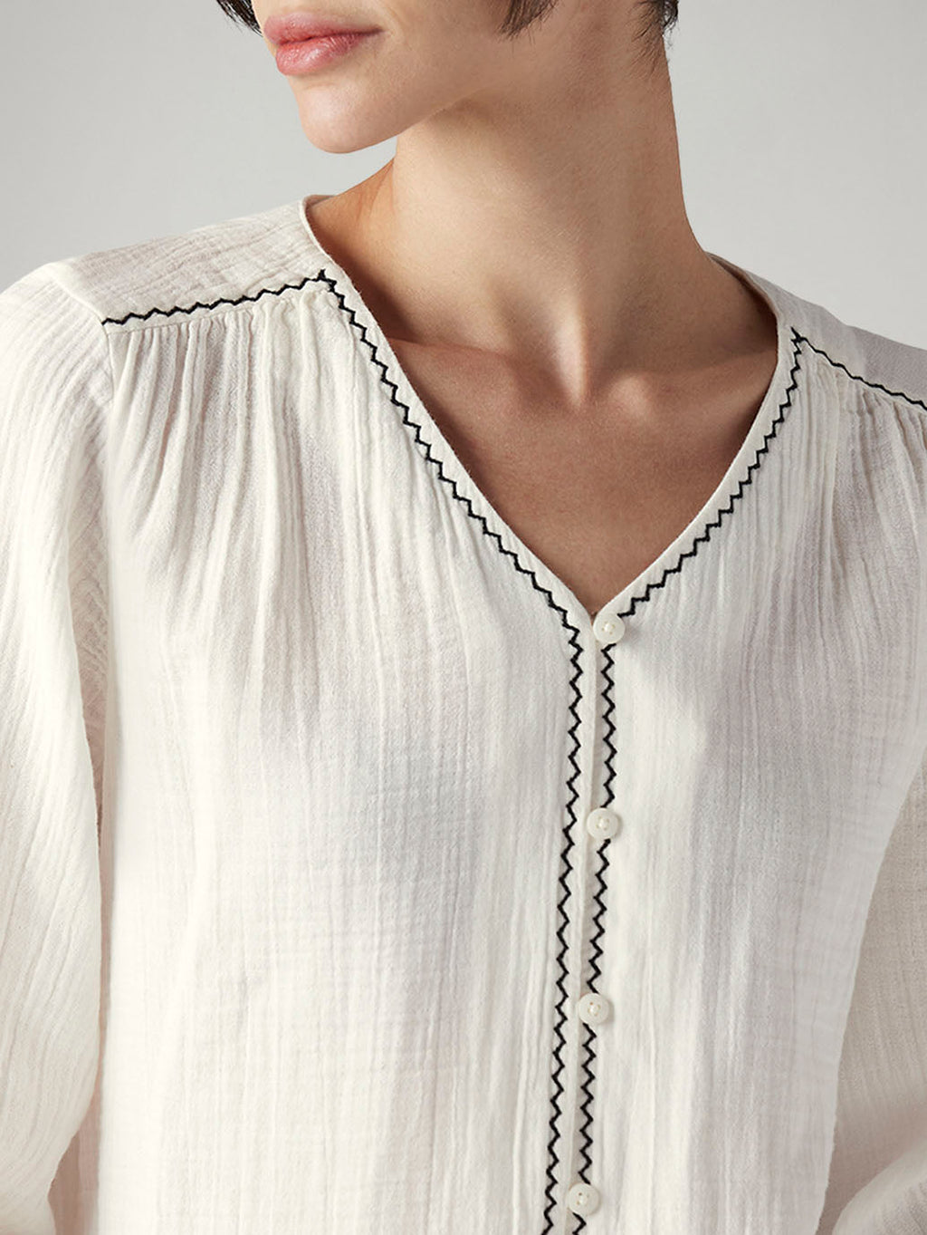 Women's Embroidered Regular Fit Top