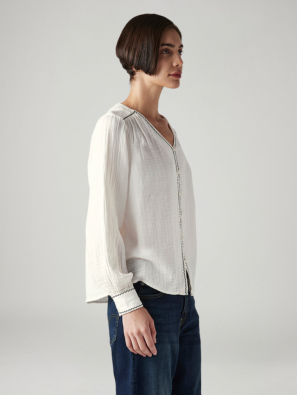 Women's Embroidered Regular Fit Top