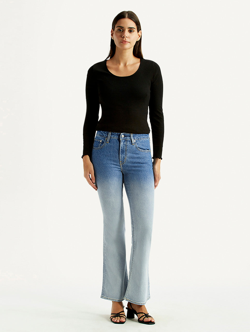 Women's 726 Light Indigo Flared Fit High Rise Jeans