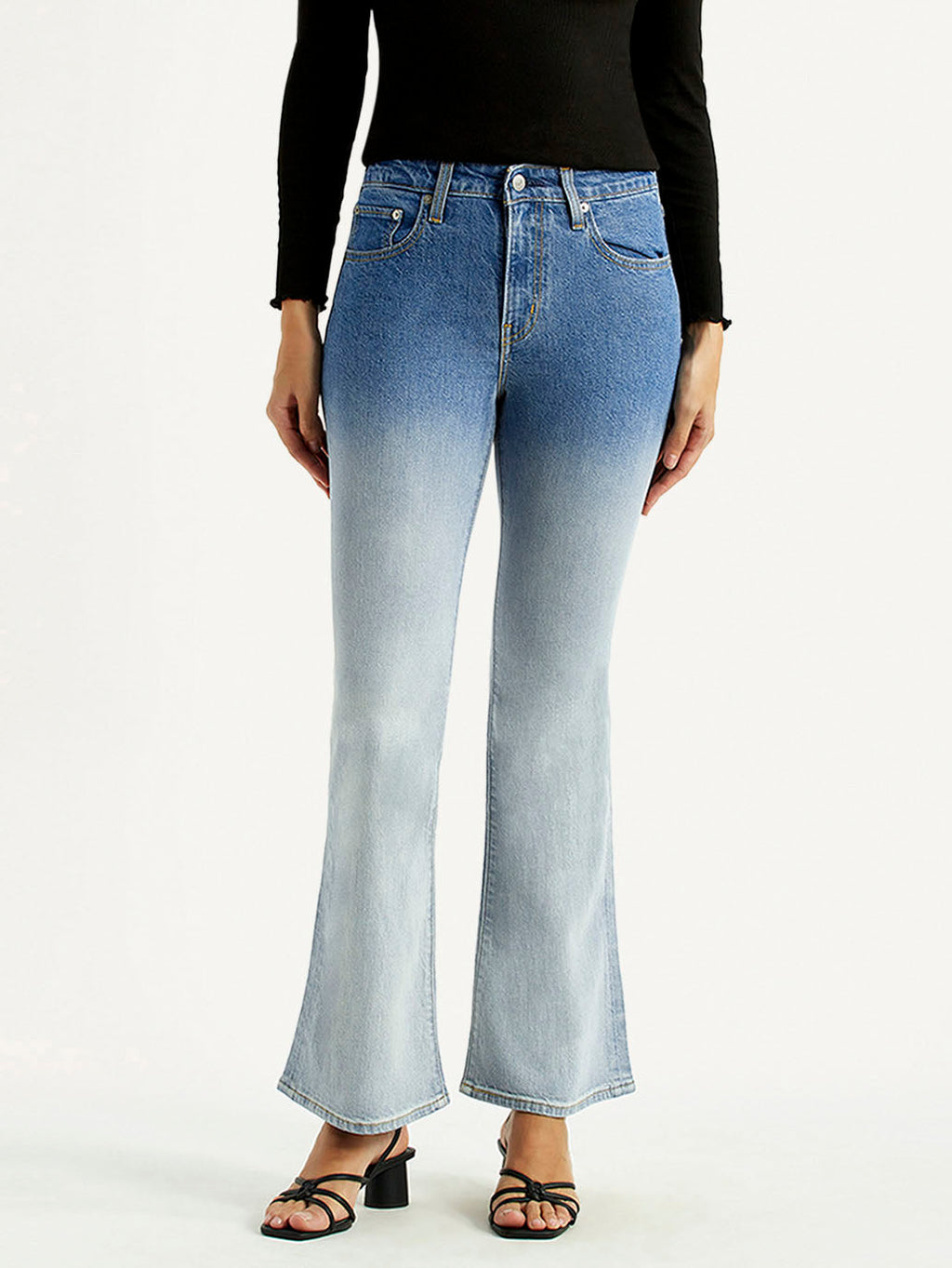Women's 726 Light Indigo Flared Fit High Rise Jeans