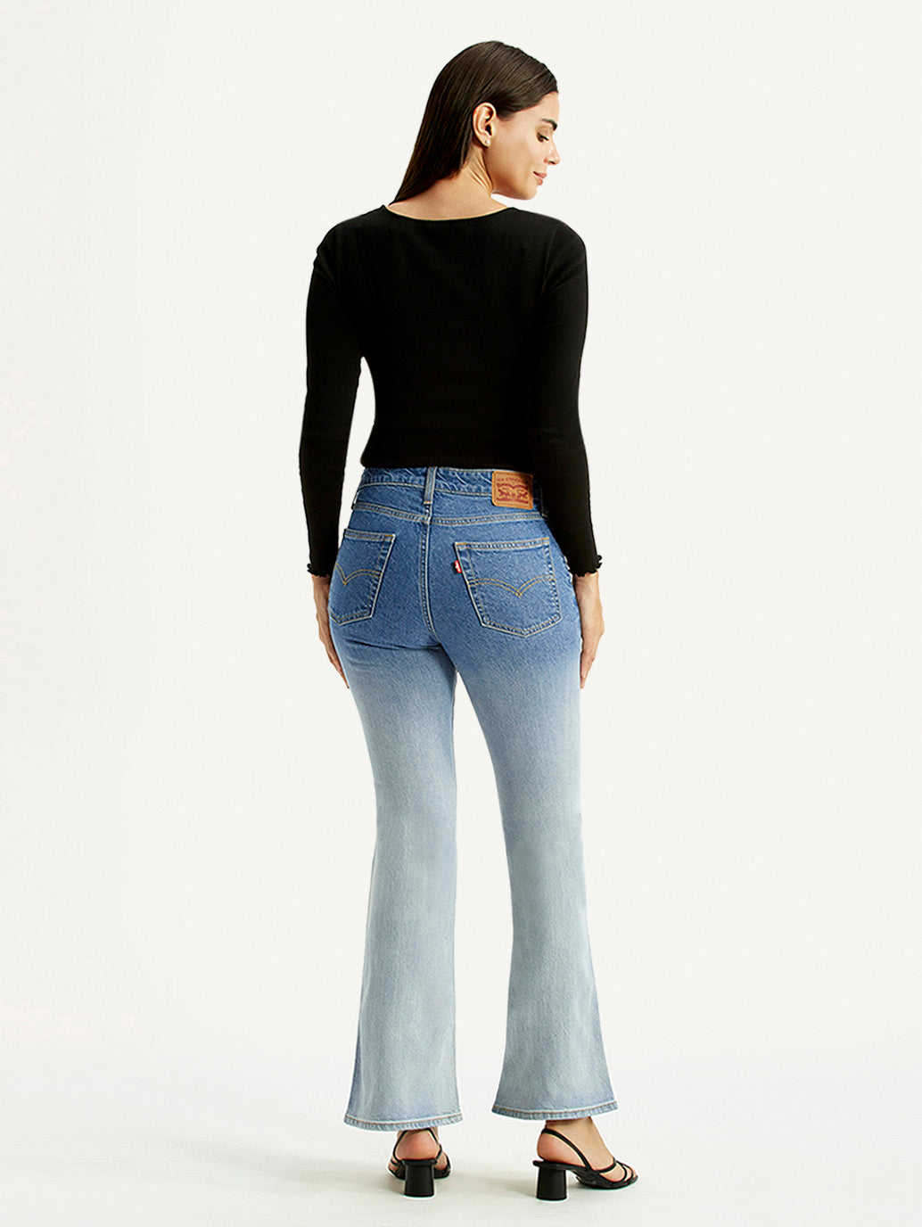 Women's 726 Light Indigo Flared Fit High Rise Jeans