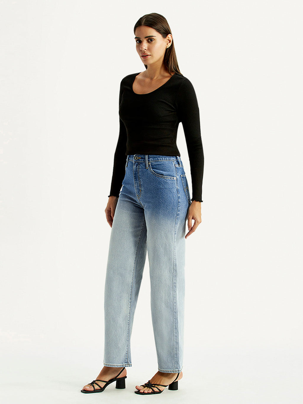 Women's 726 Light Indigo Flared Fit High Rise Jeans