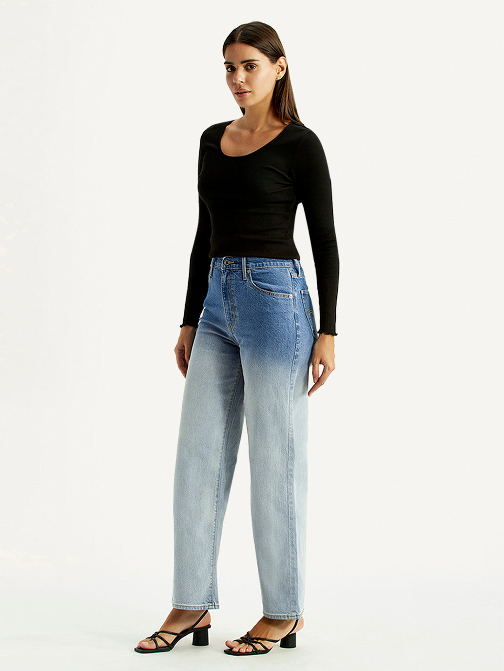 Women's 726 Light Indigo Flared Fit High Rise Jeans