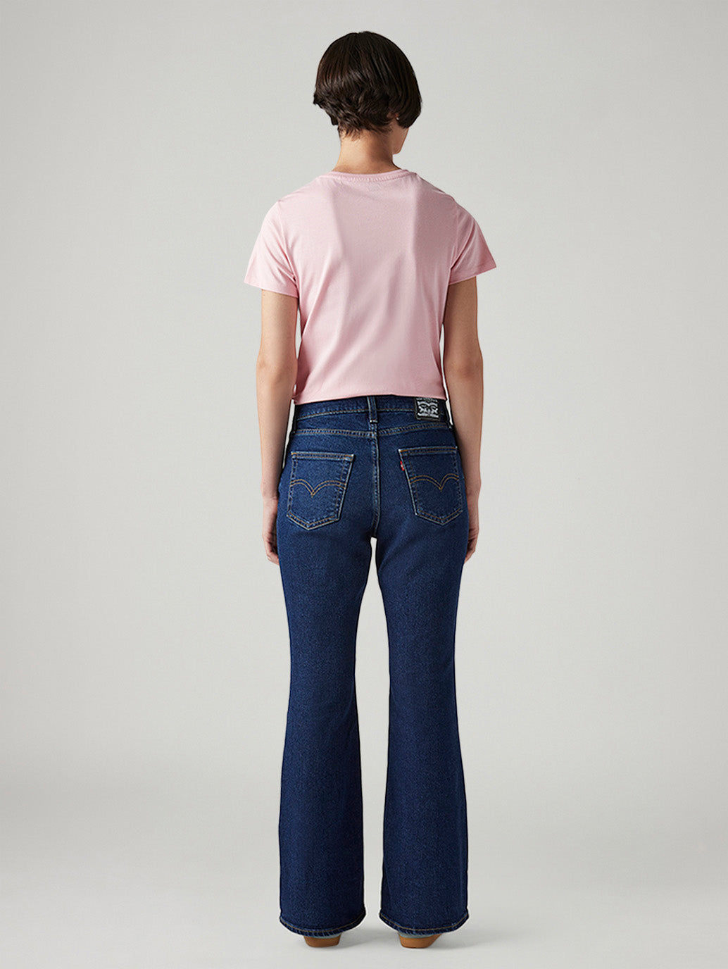 Women's 726 Dark Blue Flared Fit High Rise Tinted Jeans