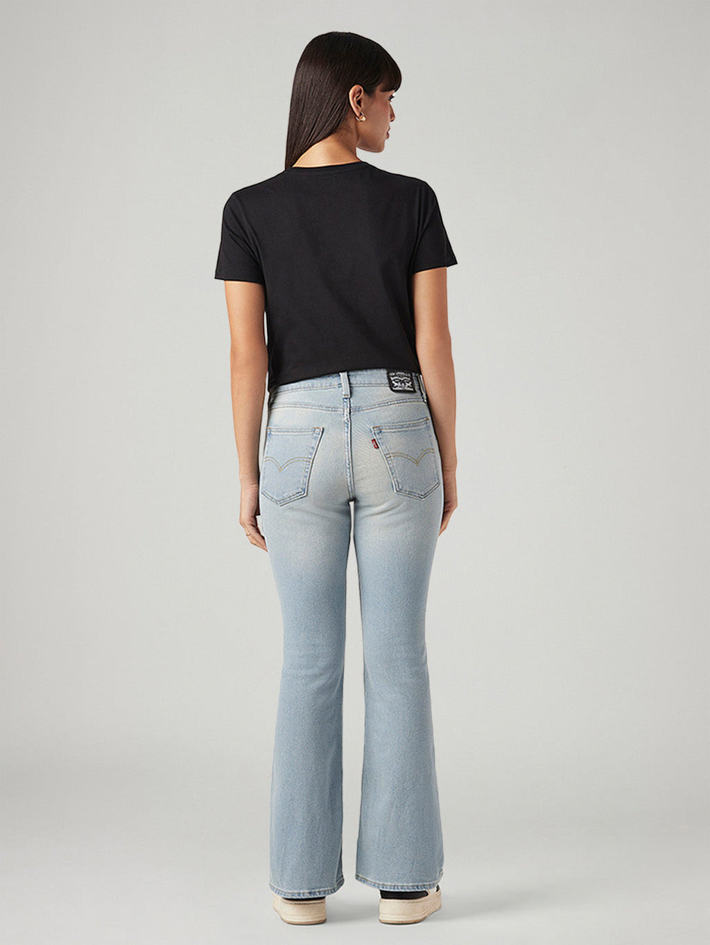 Women's 726 Light Blue Flared Fit High Rise Jeans