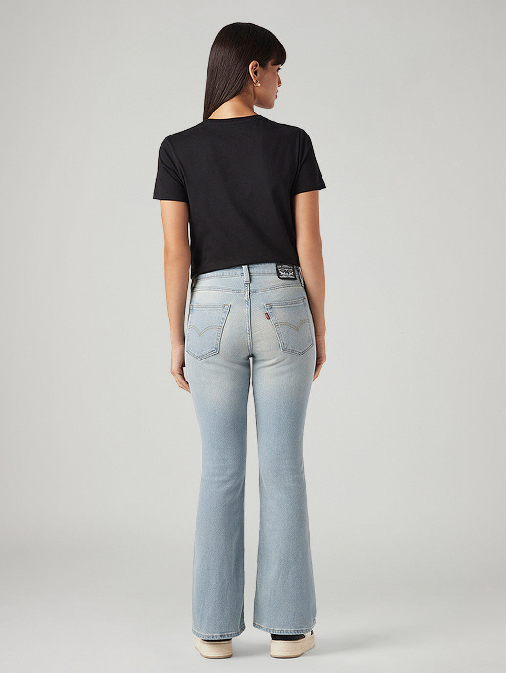 Women's 726 Light Blue Flared Fit High Rise Jeans