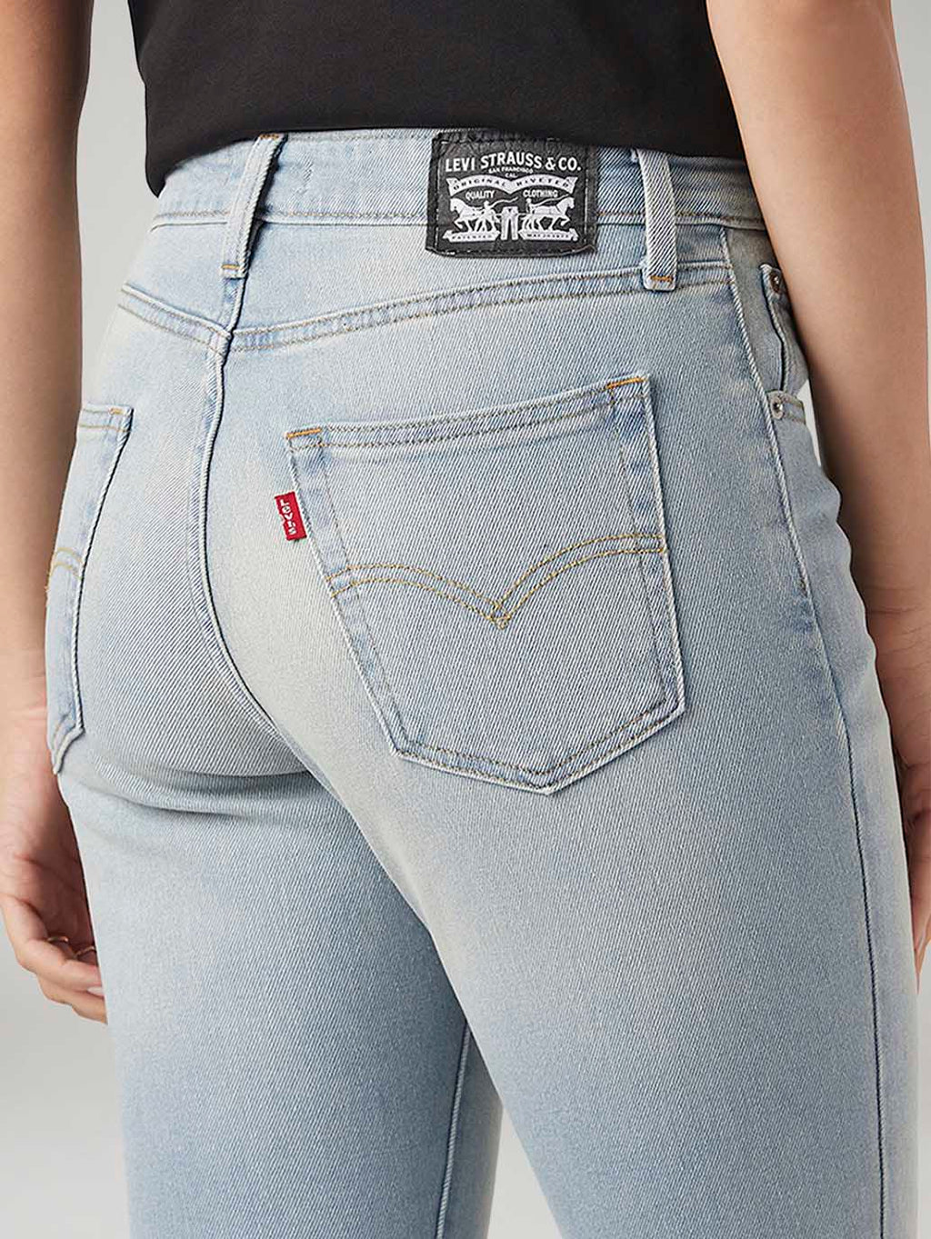 Women's 726 Light Blue Flared Fit High Rise Jeans