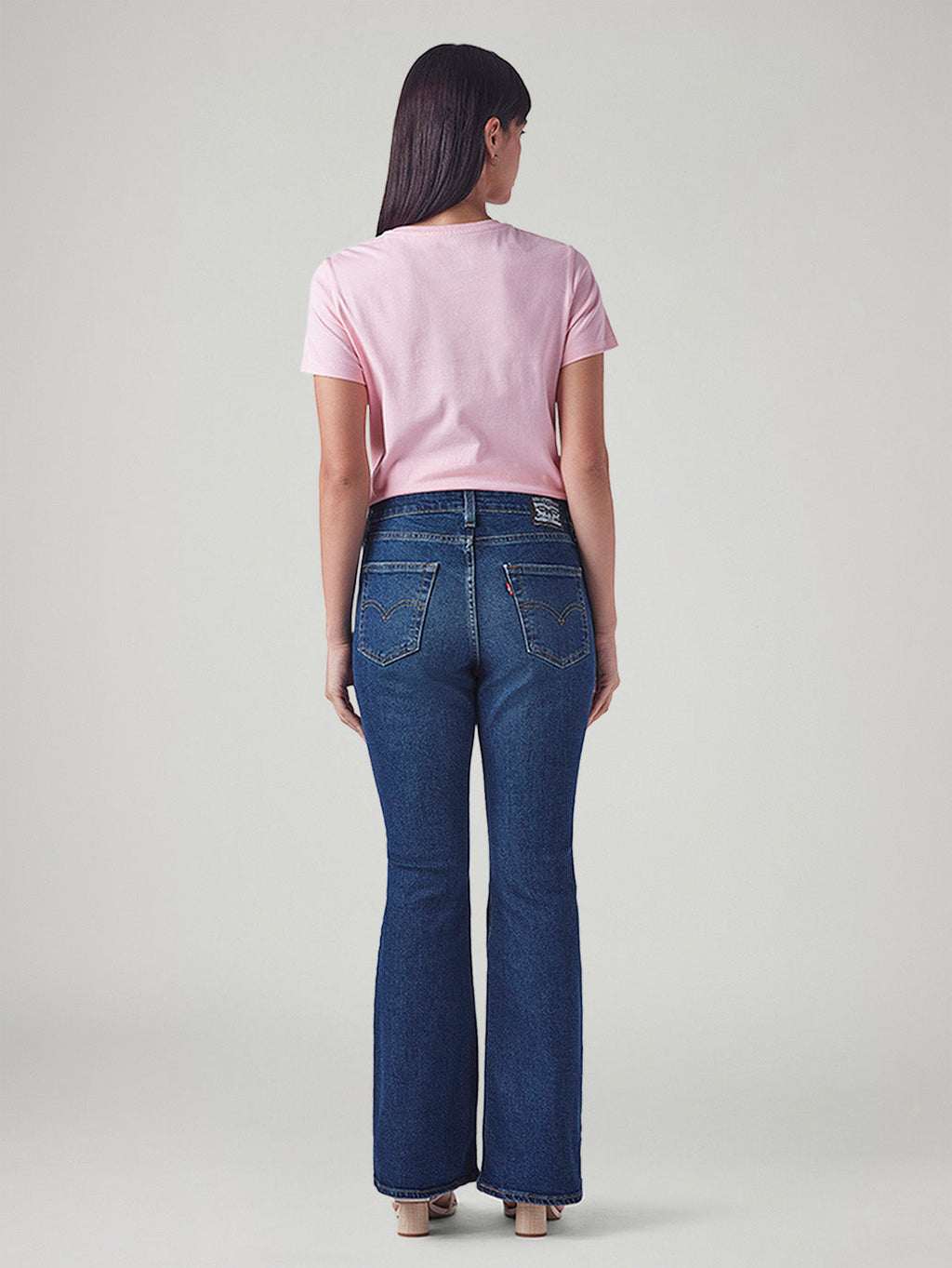 Women's 726 Blue Flared Fit High Rise Jeans