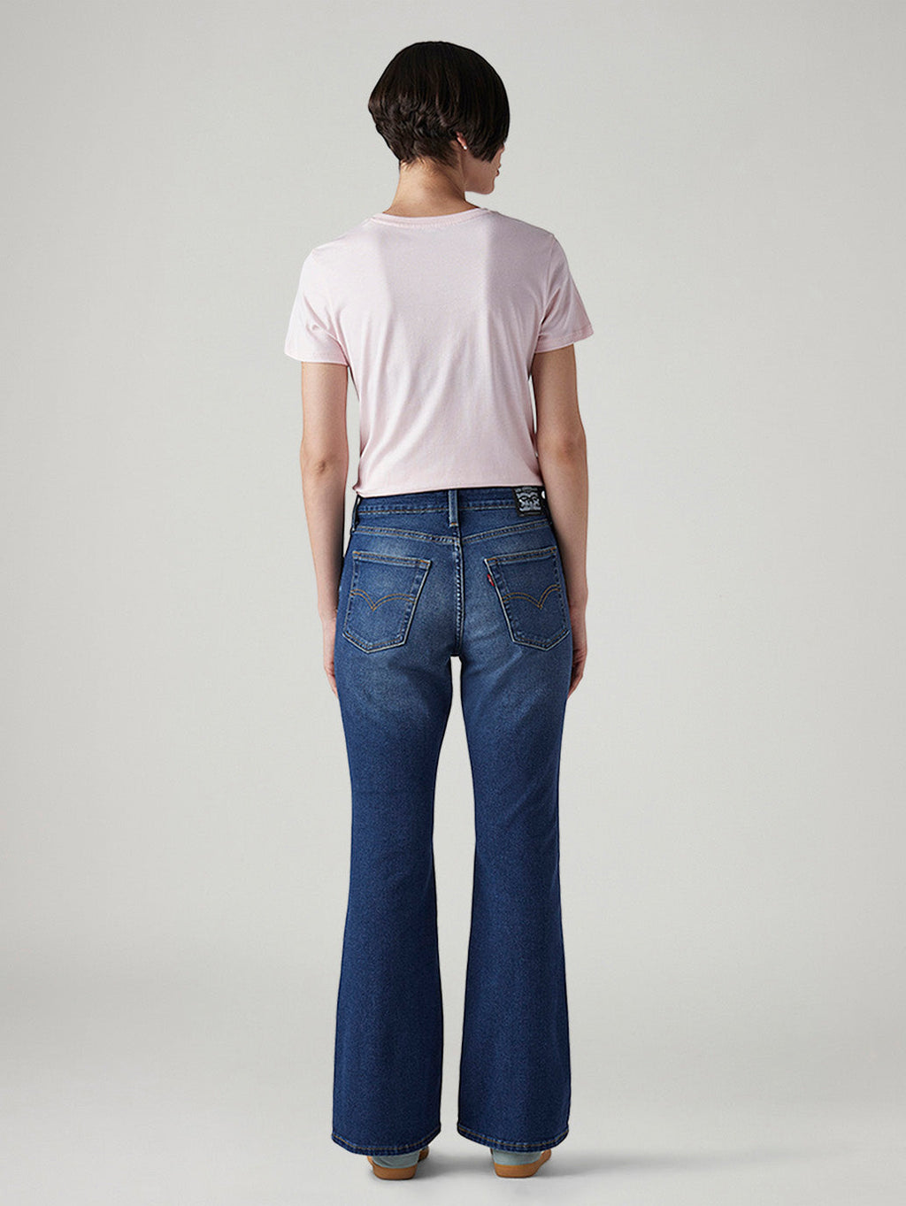 Women's 726 Med Indigo Flared Fit High Rise Jeans