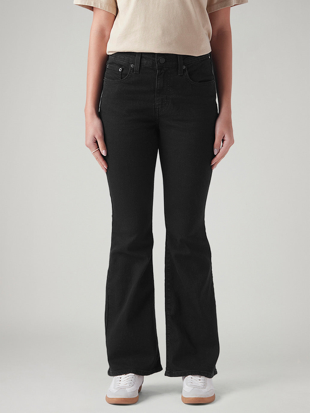 Women's 726 Black Flared Fit High Rise Jeans