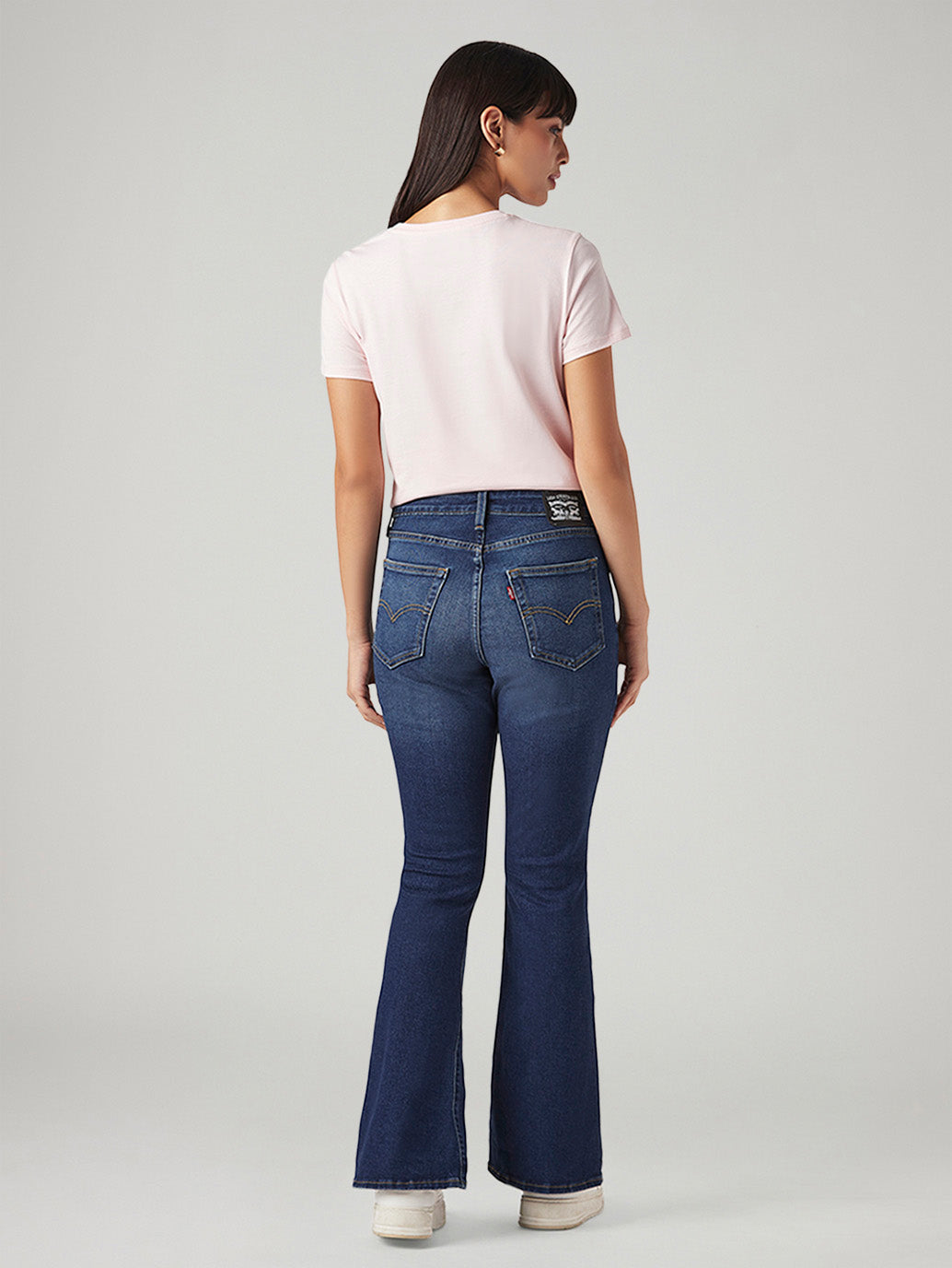 Women's 726 Dark Blue Flared Fit High Rise Jeans