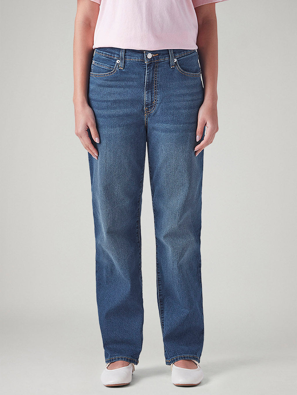 Women's 726 Blue Flared Fit High Rise Jeans