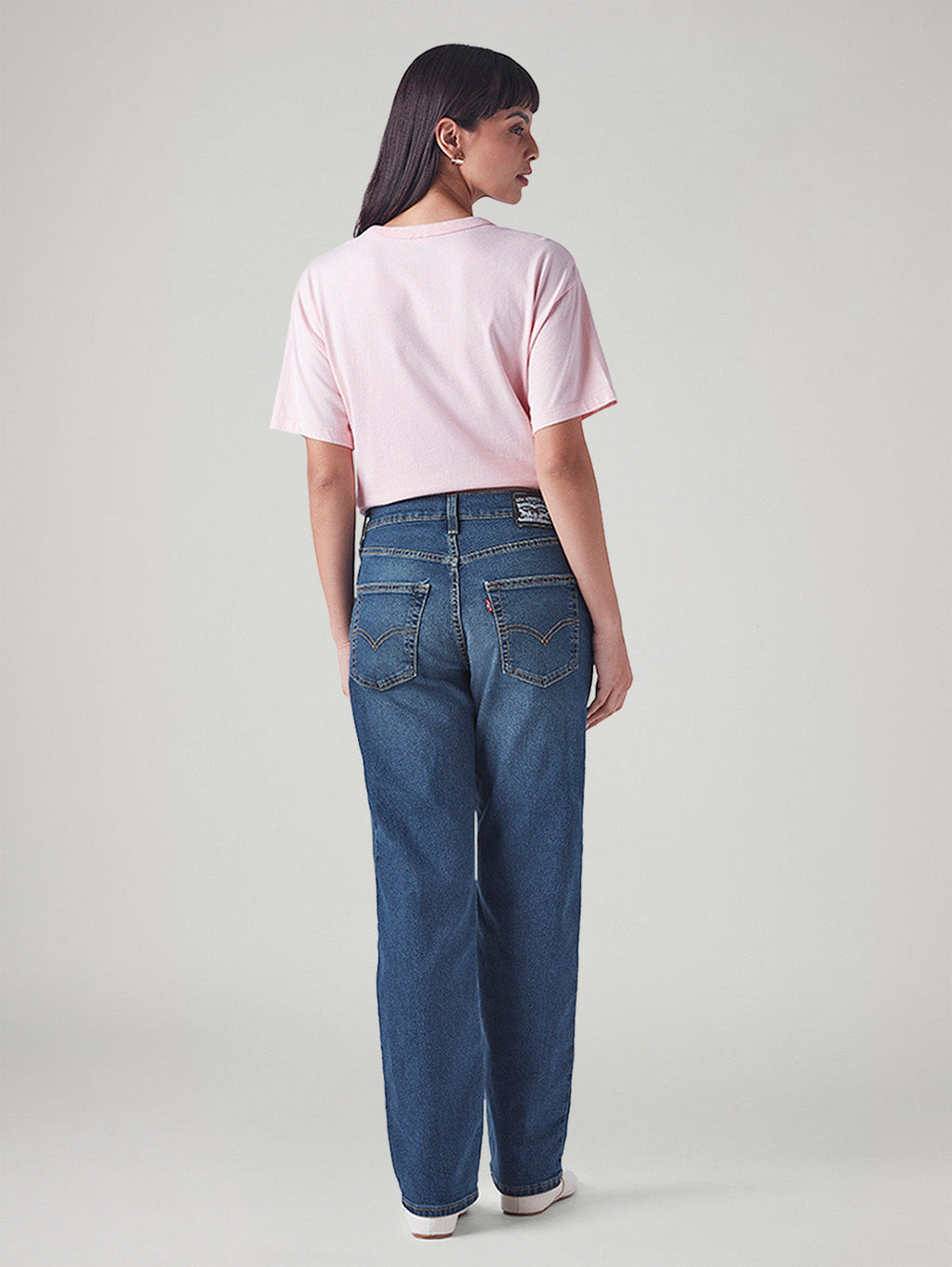 Women's 726 Blue Flared Fit High Rise Jeans